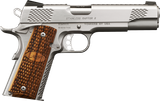 Kimber Mfg, Inc 3200386 Raptor II  10mm Auto 8+1 5" Stainless Match Grade Barrel, Satin Silver Serrated Stainless Steel Slide, Satin Silver Stainless Steel Frame w/Beavertail, Zebrawood Grip