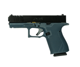 Great Lakes Firearms GL19BLU Striker  9mm 15+1 4" Front/Rear Serrations Cerakote Blue Titanium