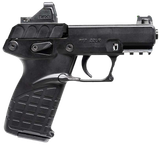 Kel-Tec P17BBLKOPTIC P17  Compact Frame 22 LR 16+1 3.80" Black Steel Barrel, Black Serrated Steel Slide, Black Polymer Frame w/Picatinny Rail, Textured Grip, Viridian RFX-11 Green Dot, Ambidextrous