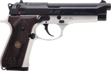Derya Firearms 15LTTMELIK9TR Melik  9mm 15+1 4.90" Black Melonite Steel Barrel, Black Melonite Serrated Steel Slide, Silver Anodized Aluminum Frame, Dark Walnut Grip