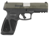 Taurus 1-G3B94B G3  Full Size Frame 9mm 17+1 4" Matte Stainless Steel Barrel, OD Green Serrated Alloy Steel Slide, Black Polymer Frame w/Picatinny Rail, Textured Grip