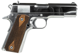 SDS Imports 10100112 1911A1 Desperado 38 Super/9mm Luger 9+1 4.25" Hard Chrome Plated Barrel, High Polished Chomium Coated Serrated Steel Slide & Frame w/Beavertail, Checkered Wood Grips