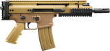 FN 38101245 SCAR 15P 5.56x45mm 10+1 7.50" Black Anodized Chrome Lined Steel Barrel, Flat Dark Earth Anodized Aluminum Picatinny Rail Receiver, FDE Polymer Grip, Ambidextrous