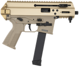 B&T Firearms 36176502GCT APC9K  9mm Luger 33+1 4.30" Black Steel Barrel, Coyote Tan Picatinny Rail Receiver, Brace Adapter, Coyote Polymer Grips, Ambidextrous