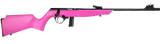 Rossi  RB22  Compact 22 LR 10+1, 16" Matte Black Button Rifled Free Floating Steel Barrel, Matte Black Stainless Steel Receiver, Pink Monte Carlo Stock, Right Hand