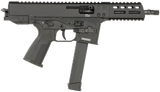 B&T Firearms 450002G GHM  9mm Luger 33+1 6.90", Tri-Lug Threaded Muzzle, Black, No Brace, Polymer Grips, Ambi Controls (Glock Mag Compatible)
