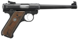 Ruger 40175 Mark IV 75th Anniversary Target 22 LR 10+1 6.88" Stainless Tapered Target Barrel, Blued Aluminum Frame, Drilled & Tapped, Checkered Wood Laminate Grip, Ambidextrous