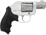 Kimber Mfg, Inc 3400034 K6XS  Small 38 Special +P 6 Shot 2" Glass Bead Stainless Steel Barrel, Silver KimPro II Aluminum Frame, Black Hogue Rubber Grip, Concealed Hammer