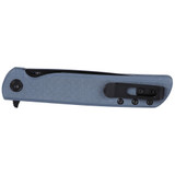 CRKT LCK+ PLAIN EDGE 3.38" GRY/BLK