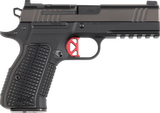 Dan Wesson 92103 DWX  Compact Frame 9mm Luger 15+1 4.95" Black Match Grade Barrel, Black DLC Serrated Steel Slide, Black Aluminum Frame w/Beavertail & Picatinny Rail, Black Textured Aluminum Grip