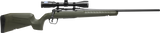 Savage Arms 32157 Axis 2 XP Combo Full Size 25-06 Rem 4+1 22" Black Sporter Barrel, Black Carbon Steel Receiver Drilled & Tapped, OD Green Fixed Synthetic Stock, Weaver 3-9x40mm Scope, Right Hand