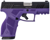 Taurus 1-GX2931DP-10 GX2  9mm 10+1 3.37" Matte Stainless Steel Barrel, Matte Black Serrated Stainless Steel Slide, Dark Purple Polymer Frame w/Picatinny Rail, Polymer Grip
