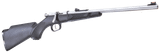 Henry H005 Mini Bolt Youth 22 Short/ 22 Long/ 22 LR 1rd 16.25" Stainless Steel Barrel & Receiver, Fiber Optic Front & Rear Sights, Black Synthetic Stock Right Hand