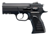 Tanfoglio IFG TFCOMPACTF10 Force Compact F 10mm Auto Caliber with 3.62" Barrel, 11+1 Capacity, Overall Black Finish, Picatinny Rail Frame, Serrated Steel Slide & Rubber Grip