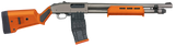 Mossberg 50222 590M  12 Gauge 10+1 18.50" Tungsten Gray Cerakote Barrel & Steel Drilled & Tapped Receiver, Magpul SGA Safety Orange Synthetic Stock