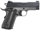 Girsan 392052 MC1911 SC Untouchable Sub-Compact Frame 45 ACP 6+1 3.40"  Black Steel Barrel, Black Serrated Steel Slide, Stainless Frame w/Beavertail, Black Polymer Grip