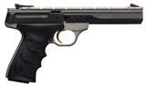 Browning 051564490 Buck Mark Contour 22 LR 10+1 5.50" Contoured Barrel, Matte Black Optic Ready/Serrated Steel Slide, Gray Anodized Aluminum Frame, Black Ultragrip RX Grips