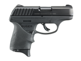Ruger 13211 EC9s  9mm Luger Caliber with 3.50" Barrel, 7+1 Capacity, Black Finish Frame, Serrated Black Oxide Steel Slide & Hogue Beavertail Grip Sleeve Grip
