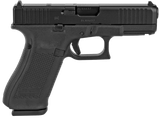 Glock  G45 Compact Crossover 9mm Luger 4.02" 17+1 Black Black nDLC Steel with Front Serrations & MOS Cuts Black Rough Texture Interchangeable Backstraps Grip Fixed Sights