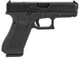 Glock  G45 Compact Crossover 9mm Luger 4.02" 17+1 Black Black nDLC Steel with Front Serrations & MOS Cuts Black Rough Texture Interchangeable Backstraps Grip Fixed Sights