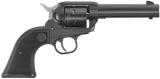 Ruger 2002 Wrangler  22 LR 6 Shot 4.62" Black Cerakote, Black Cerakote Aluminum Frame & Cylinder Black Checkered Polymer Grips