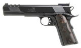 Iver Johnson Arms EAGLEXL10 1911 Eagle XL  10mm Auto 6" 8+1 Matte Blued Black Cerakote Ported Long Slide Diamondwood Walnut with Integrated Logo Grip Adj Sights