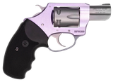 Charter Arms 52240 Pathfinder Lite Lavender Lady Small 22 LR, 8 Shot, 2" Matte Stainless Steel Barrel & Cylinder, Lavender Aluminum Frame w/Black Finger Grooved Rubber Grip, Exposed Hammer