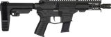 CMMG 45AB70FAB Banshee MKG 45 ACP 13+1 5" Black Nitride Medium Taper Threaded Barrel, EML 4" M-LOK Handguards Black Armor Cerakote, Aluminum Picatinny Rail Receiver, CMMG Zeroed Grips