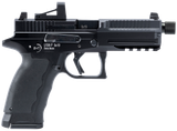 B&T Firearms BT490002 USW-P  9mm Luger 17+1/19+1 4.30" Threaded, Black, Picatinny Rail Frame, Optic Cut Slide, Rubber Grip
