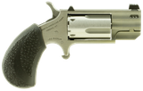 North American Arms PUGDP Pug  22 WMR 5 Shot 1" Stainless Steel Ported Barrel, Stainless Steel Frame, Stainless Cylinder, Black Polymer Grip, Exposed Hammer