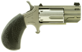 North American Arms PUGDP Pug  22 WMR 5 Shot 1" Stainless Steel Ported Barrel, Stainless Steel Frame, Stainless Cylinder, Black Polymer Grip, Exposed Hammer