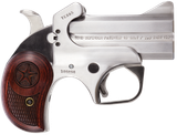 Bond Arms BATD Texas Defender 357 Mag/38 Sp 2rd 3" Barrel, Stainless Metal Finish, Rosewood Grip, Blade Front/Fixed Rear Sights, Manual Safety
