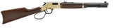 Henry H006MR41 Big Boy Carbine Full Size 41 Rem Mag 7+1 16.50" Blued Octagon Barrel, Brass Polished Brass Receiver, American Walnut Wood Stock Right Hand
