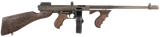 Thompson T150DC6 1927A-1 Bonnie & Clyde .45 Cal 50+1 18" Finned Barrel, Aluminum Receiver Fixed Stock