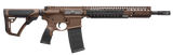 Daniel Defense 0208815126055 DDM4 M4A1 *CA Compliant 5.56x45mm NATO 14.50" 10+1 Mil-Spec Brown Cerakote 6 Position w/SoftTouch Overmolding Stock