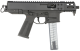 B&T Firearms 450008 GHM Compact 9mm Luger 33+1 4.30", Tri-Lug Threaded Muzzle, Black, No Brace, Polymer Grips (OEM Mag)