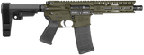 Diamondback DB1913K101 DB15  5.56 NATO 30+1 7" Black Nitride Heavy Threaded Barrel, OD Green Cerakote Picatinny Rail Aluminum Receiver, 6" M-LOK Handguard, SB Tactical Brace & Black Magpul MOE Grip