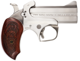 Bond Arms BASS Snakeslayer Original Derringer Single 357 Magnum 2rd 3.50" Barrel, Stainless Metal Finish, Blade Front/Fixed Rear Sights, Extended Rosewood Grip, Removeable Trigger Guard, Manual Safety