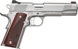 Kimber Mfg, Inc 3200328 Stainless II  Full Size Frame 45 ACP 7+1 5" Stainless Match Grade Barrel, Satin Silver Serrated Stainless Steel Slide & Frame w/Beavertail, Rosewood Grip