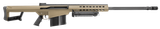 Barrett 14029 M82A1  416 Barrett 10+1 29" Fluted Barrel, Flat Dark Earth Cerakote Steel Receiver, M1913 Picatinny Acc. Rail, Fixed Synthetic Stock w/Sorbothane Recoil Pad, Includes Hard Carry Case