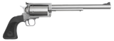 Magnum Research BFR444M BFR Long Cylinder Large Frame 444 Marlin 5 Shot, 10" Brushed Stainless Steel Barrel, Cylinder & Frame, Black Hogue Rubber Grip, Exposed Hammer