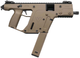 Kriss USA KV10PFD20 Vector SDP Gen2 10mm Auto 33+1 5.50" Black Nitride Threaded Barrel, Flat Dark Earth Picatinny Rail Receiver, FDE Polymer Grip, Glock Magazine Compatible