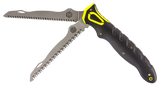 Hunters Specialties 100053 Command Grip Dual Saws Folding 5CR15/3CR14 SS 12" Long Saw Blade Black Rubber Handle