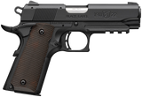 Browning 051066490 1911-22 Black Label Compact Frame 22 LR 10+1 3.63" Stainless Steel Barrel, Matte Black Serrated Slide, Matte Black Aluminum Frame w/Picatinny Rail, Brown Composite Grip