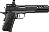 Kimber Mfg, Inc 3000278 Super Jagare w/Optic 10mm Auto 8+1 6" Stainless Match Grade Barrel, Diamond Carbon Coating Ported/Serrated Stainless Steel Slide, Kimpro II Gray Micarta Grip, Delta Pro Red Dot