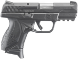 Ruger 8635 American  Compact Frame 9mm Luger 17+1 3.55" Stainless Steel Barrel, Black Nitride Serrated Stainless Steel Slide, Black Polymer Frame w/Picatinny Rail, Textured Wraparound Grip, Right Hand