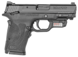 Smith & Wesson 12438 M&P Shield EZ M2.0 9mm Luger 8+1 3.67" Barrel,  Black Polymer Frame With Picatinny Acc. Rail, Armornite Stainless Steel Slide, Manual Safety Includes Crimson Trace Red Laserguard