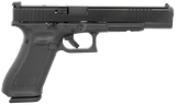 Glock PA163S101MOS G17L Gen5 MOS Full Size Frame 9mm Luger 10+1 6.02" Black Long Barrel, Black Cerakote MOS Cut/Serrated Steel Slide, Black Polymer Frame w/Picatinny Rail, Black Textured Grip