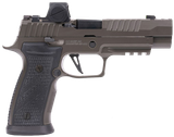 Sig Sauer 320AXGF9LEGIONRXX P320 AXG Legion w/Romeo-X Full Size 9mm Luger 10+1/21+1 3.90" Legion Gray Cerakote Optic Ready/Ported/Serrated Slide, Legion Gray Cerakote Polymer Frame w/Beavertail & Pica