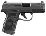 FN 66101408 Reflex  Micro-Compact Frame 9mm Luger 15+1/11+1, 3.30" Black Target Crown Steel Barrel, Black PVD Serrated Steel Slide & Polymer Frame w/Picatinny Rail, Ambidextrous